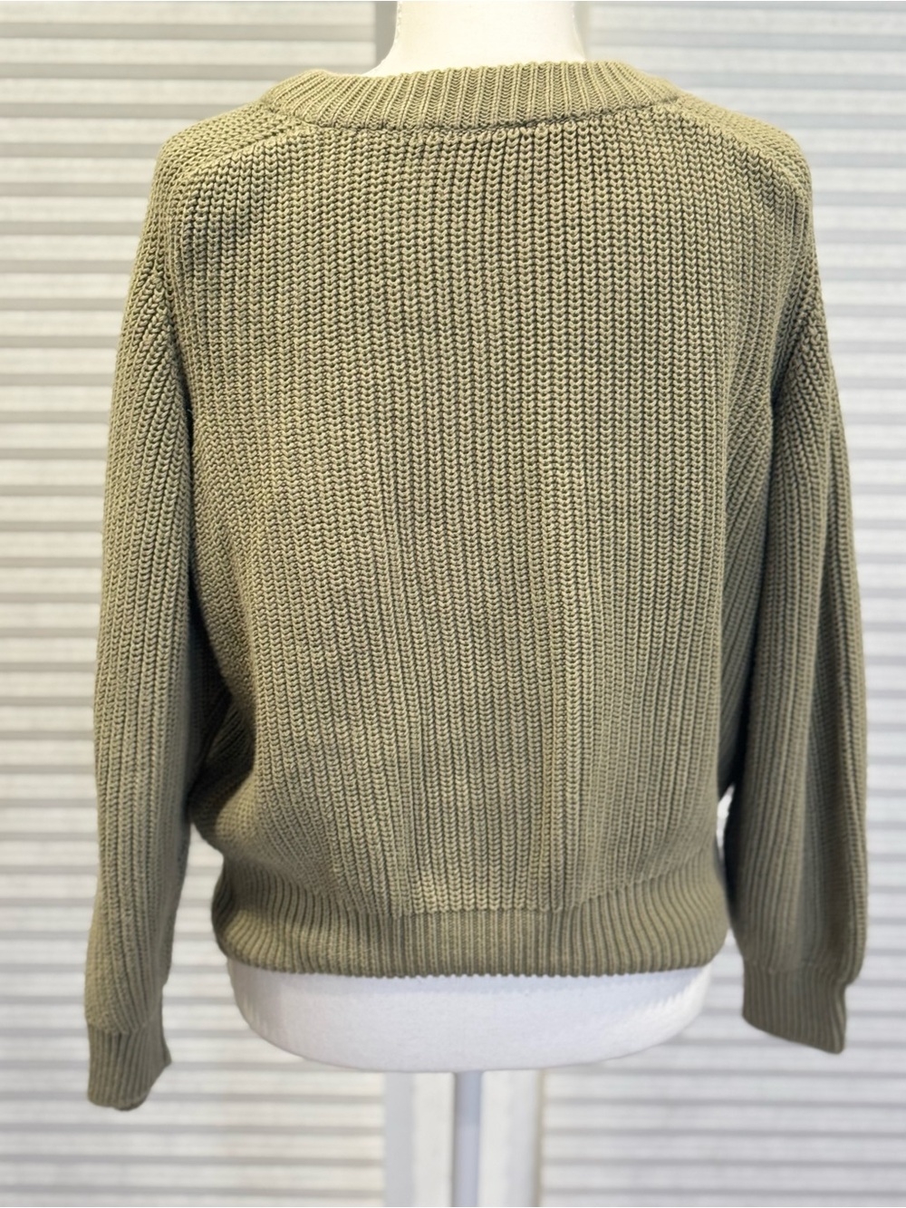 Modstrom Sage Green 100% Cotton Rosemd O-Neck 1108 — image 2 of 6